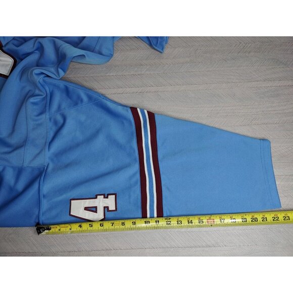 Vintage Earl Campbell Jersey Houston Oilers Mitchell & Ness 75th Patch Sz 54 - Picture 8 of 12